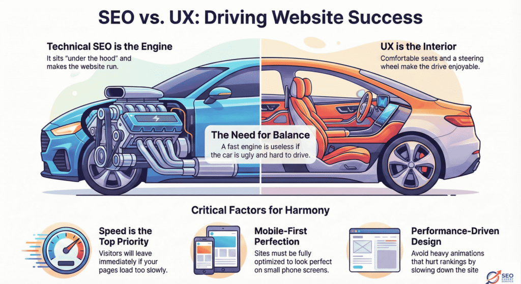 Technical SEO vs. User Experience (UX)