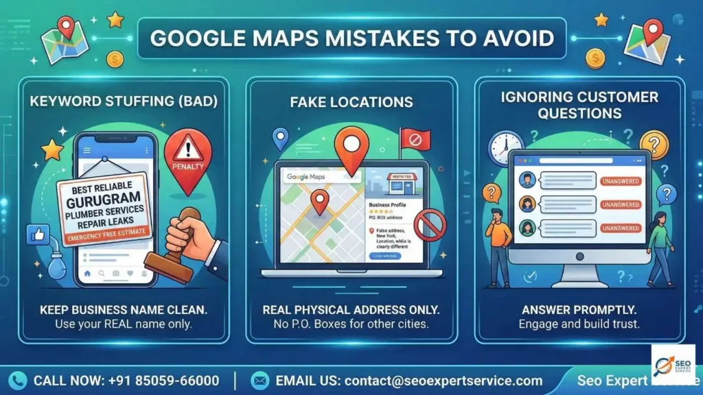 Big Mistakes to Avoid on Google Maps