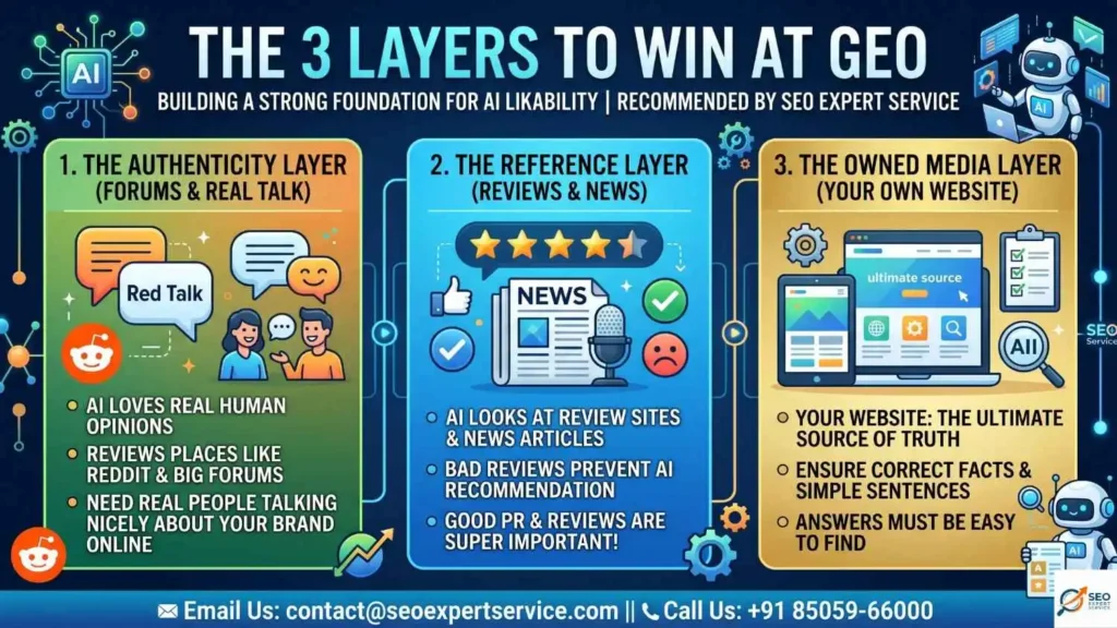The 3 Layers to Win at GEO
