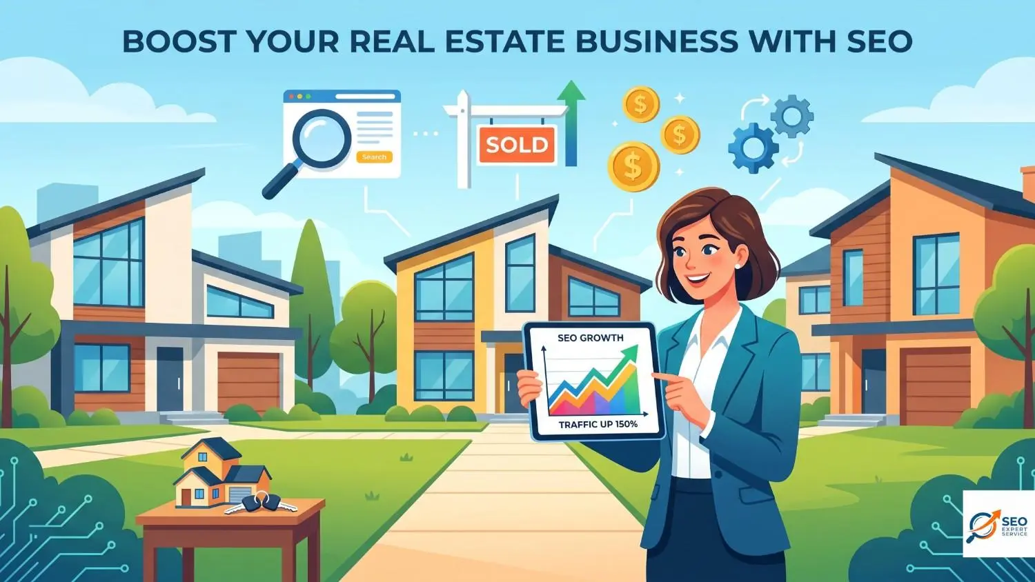 how seo helps residential real estate agents grow their business​