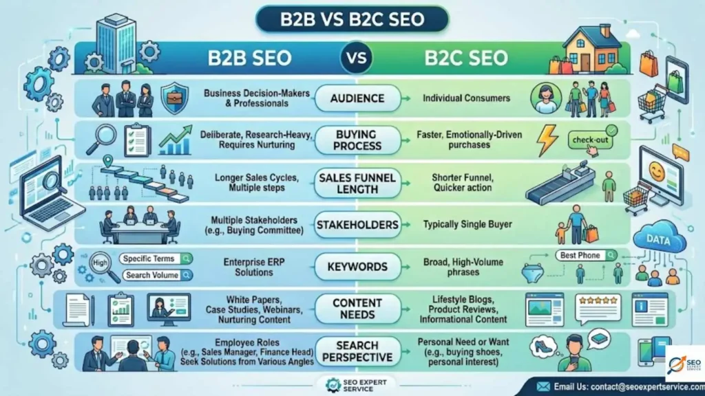 How B2B SEO Differs from B2C SEO