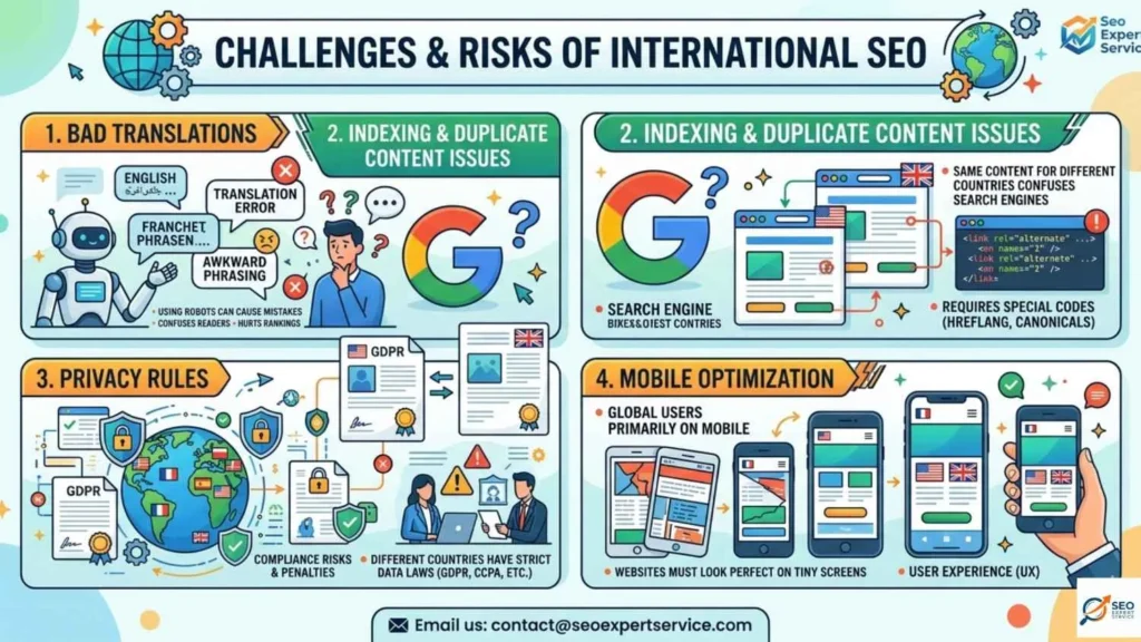 What Are the Challenges and Risks of International SEO