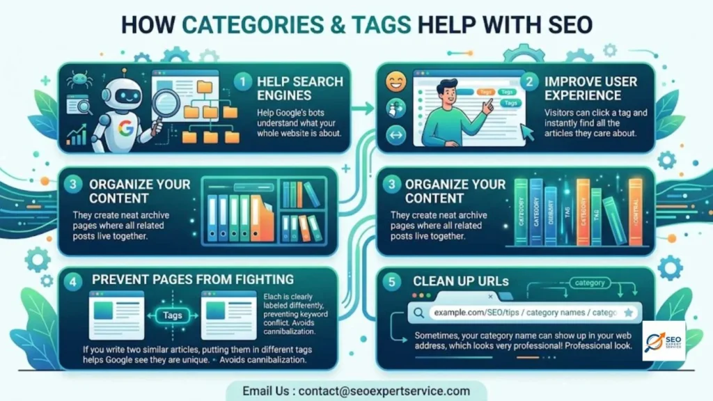 How Do Categories and Tags Help With SEO