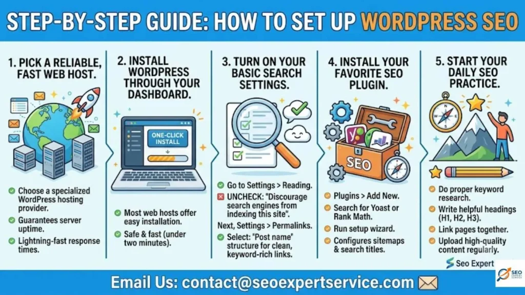 How to Set Up and Do SEO on WordPress (Step-by-Step Guide)