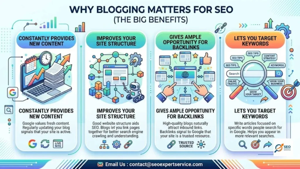 Why Blogging Matters for SEO (The Big Benefits)