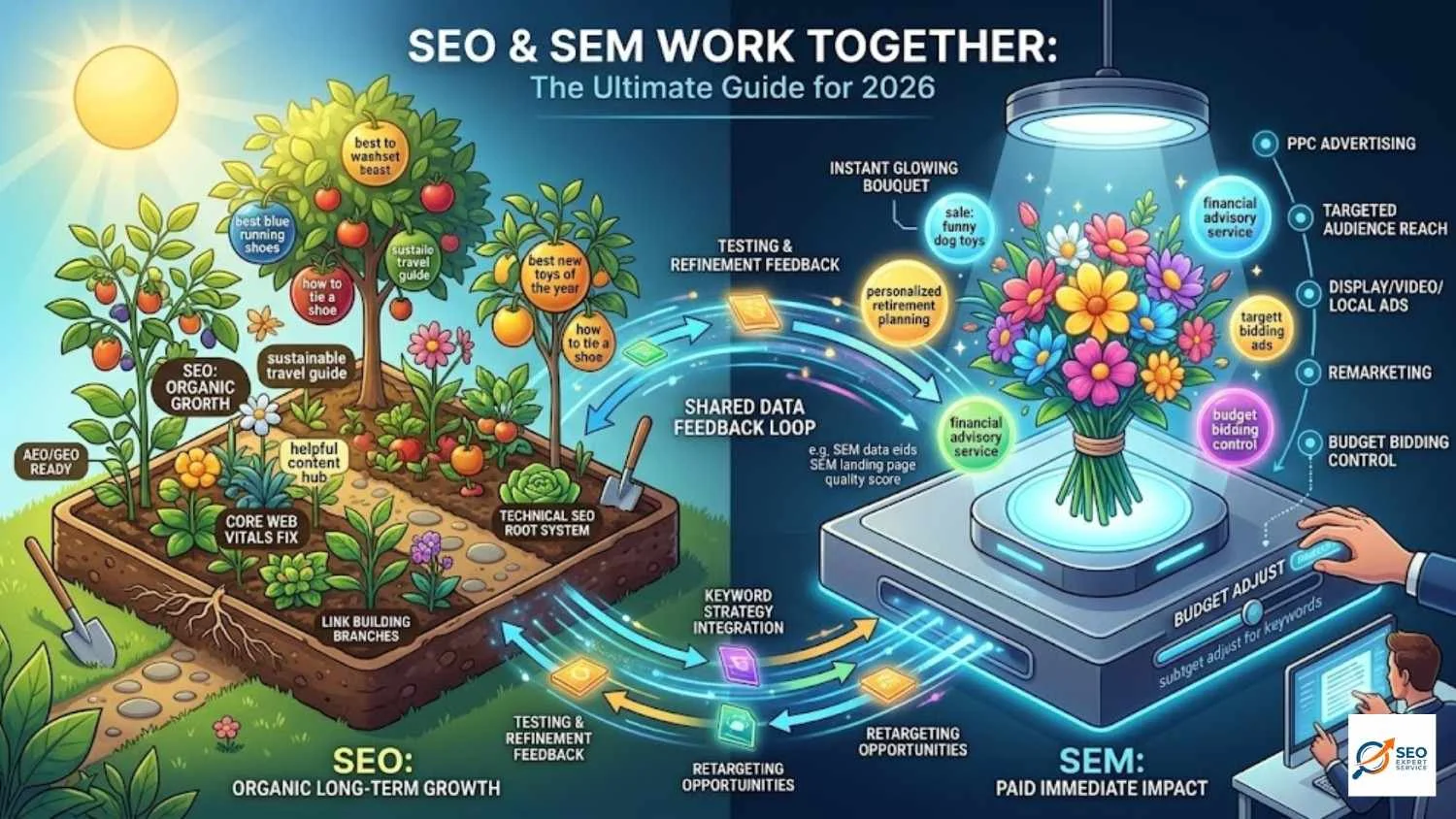 how seo and sem work together
